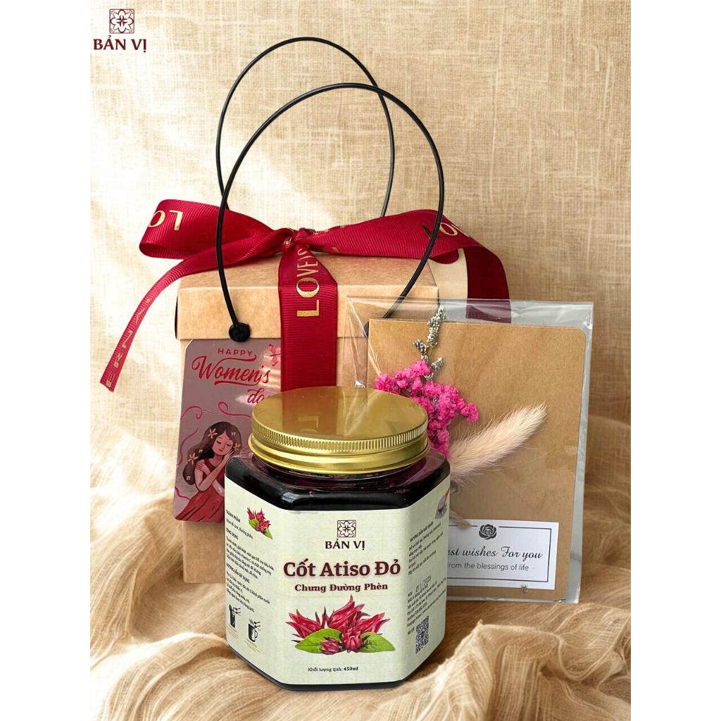 Set quà 8/3 -  set 1 hũ nước cốt thiên nhiên, set quà cho phụ nữ, cô giáo, vợ, đồng nghiệp