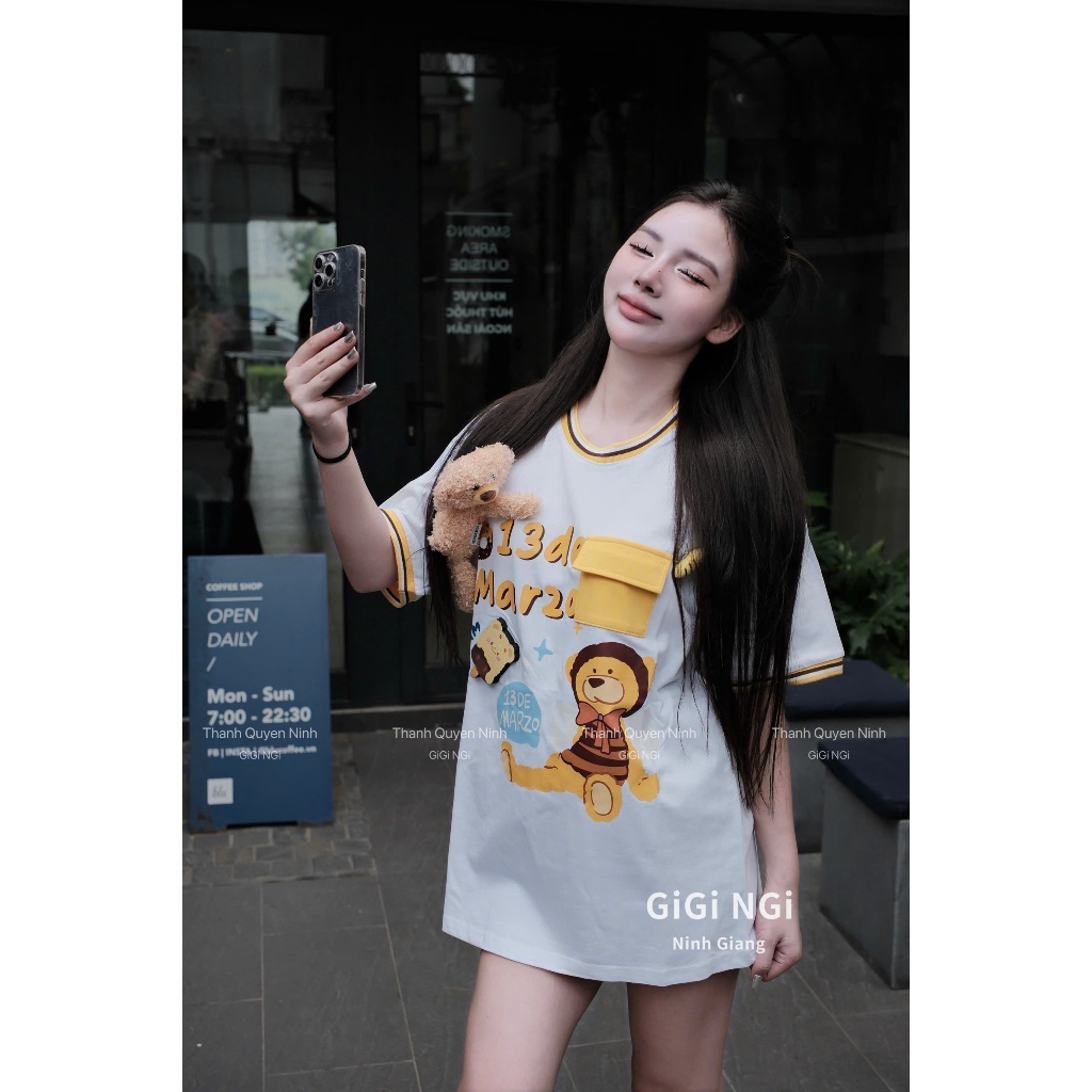 Hana Store Gấu ong vàng siêu đẹp , cái màu siêu tôn da