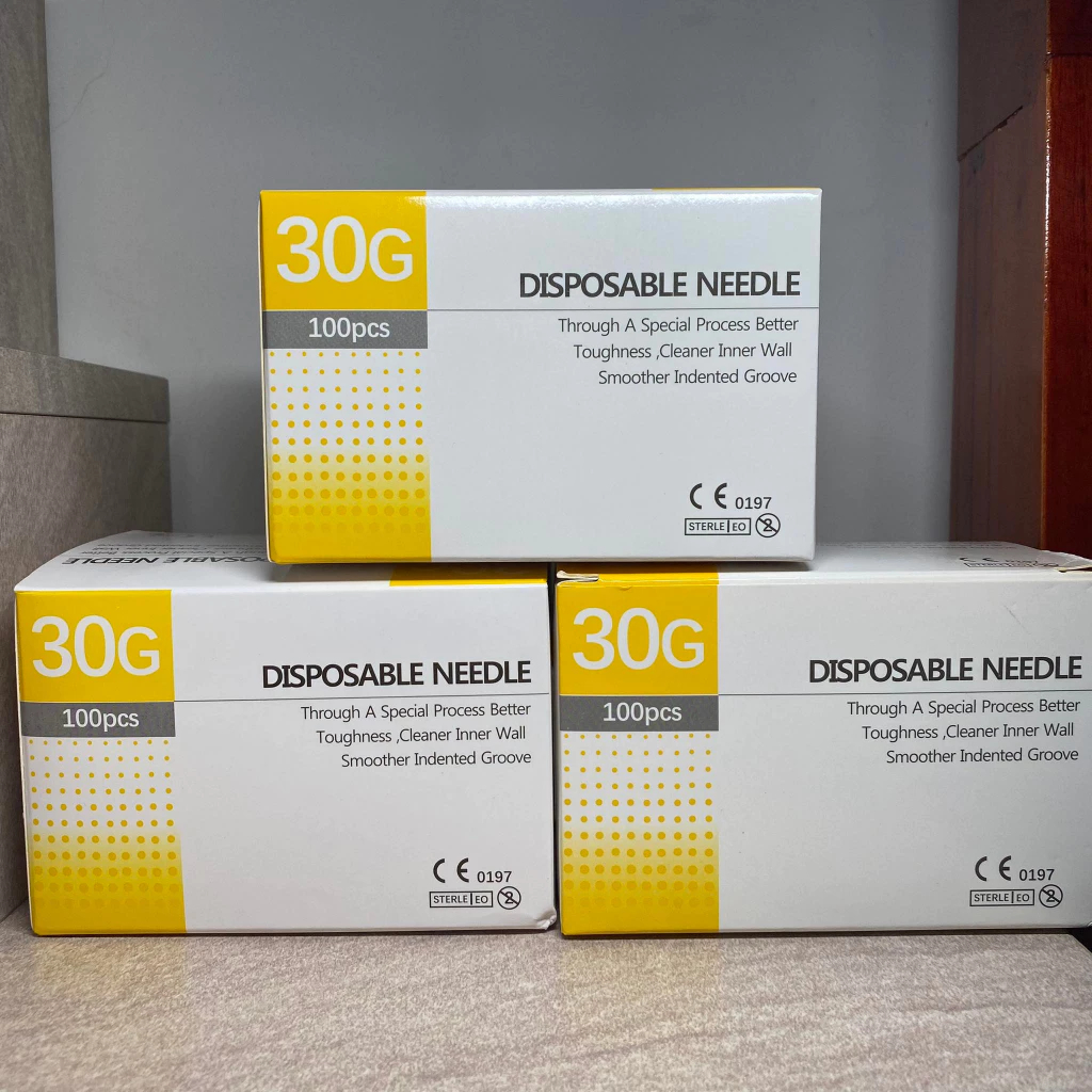 Hộp 100 ĐẦU KIM 30G Hàn quốc/ Đầu Kim Nano meso Dưỡng Chất 30G / meso Tinh Chất