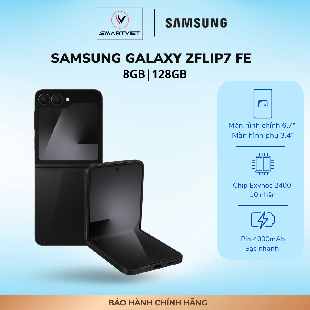 [Hỏa tốc] Samsung Galaxy Z Flip 7 FE 8/128GB - Hàng chính hãng
