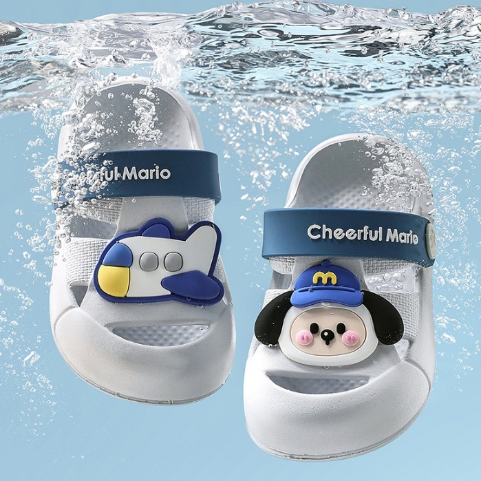 Dép cho bé Cheerful Mario QL-1273, sục cross cho bé trai bé gái siêu nhẹ chống trơn trượt SM3
