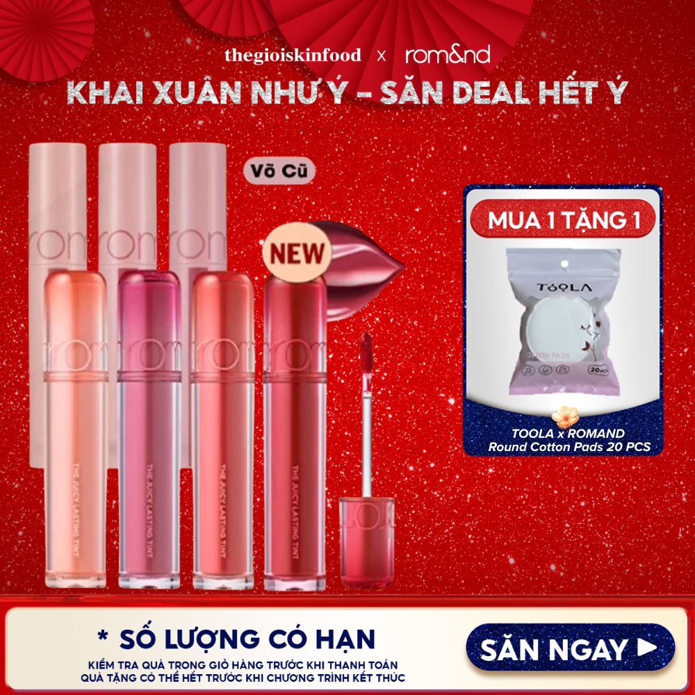 Son Tint Romand Căng Bóng The Juicy Lasting Tint ThegioiSkinfood