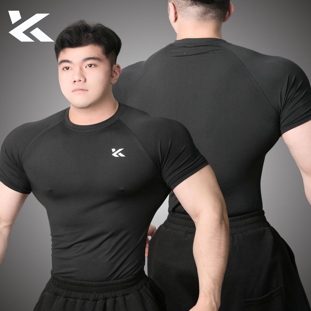 Áo Bó Nam Ôm Body Logo Kuhess thun lạnh bó sát, y2k, áo nén thể thao style Toji - KUHESS OB9