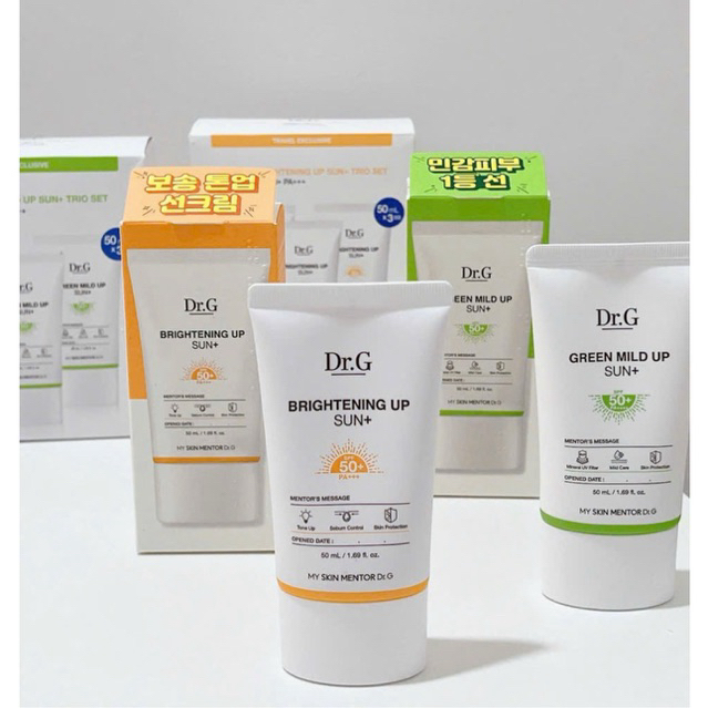 Kem chống nắng dược mỹ phẩm 𝐃𝐫.𝐆 𝐆𝐫𝐞𝐞𝐧 𝐌𝐢𝐥𝐝 𝐔𝐩 𝐒𝐮𝐧 / 𝐁𝐫𝐢𝐠𝐡𝐭𝐞𝐧𝐢𝐧𝐠 𝐮𝐩 Sun