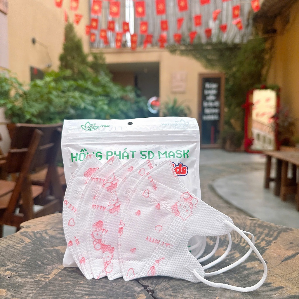 Set 100 Chiếc Khẩu Trang 5D Tuấn Huy Cho Bé Yêu In Hình Hoạ Tiết Dễ Thương_ 5D Bé