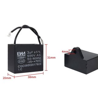 TỤ QUẠT 3UF 400VAC 50/60HZ
