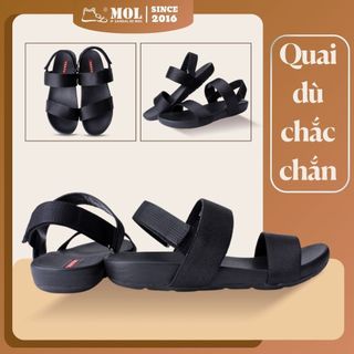 Sandal nam vento 2 quai ngang nv4906b màu đen | vento nv4906 sd4906