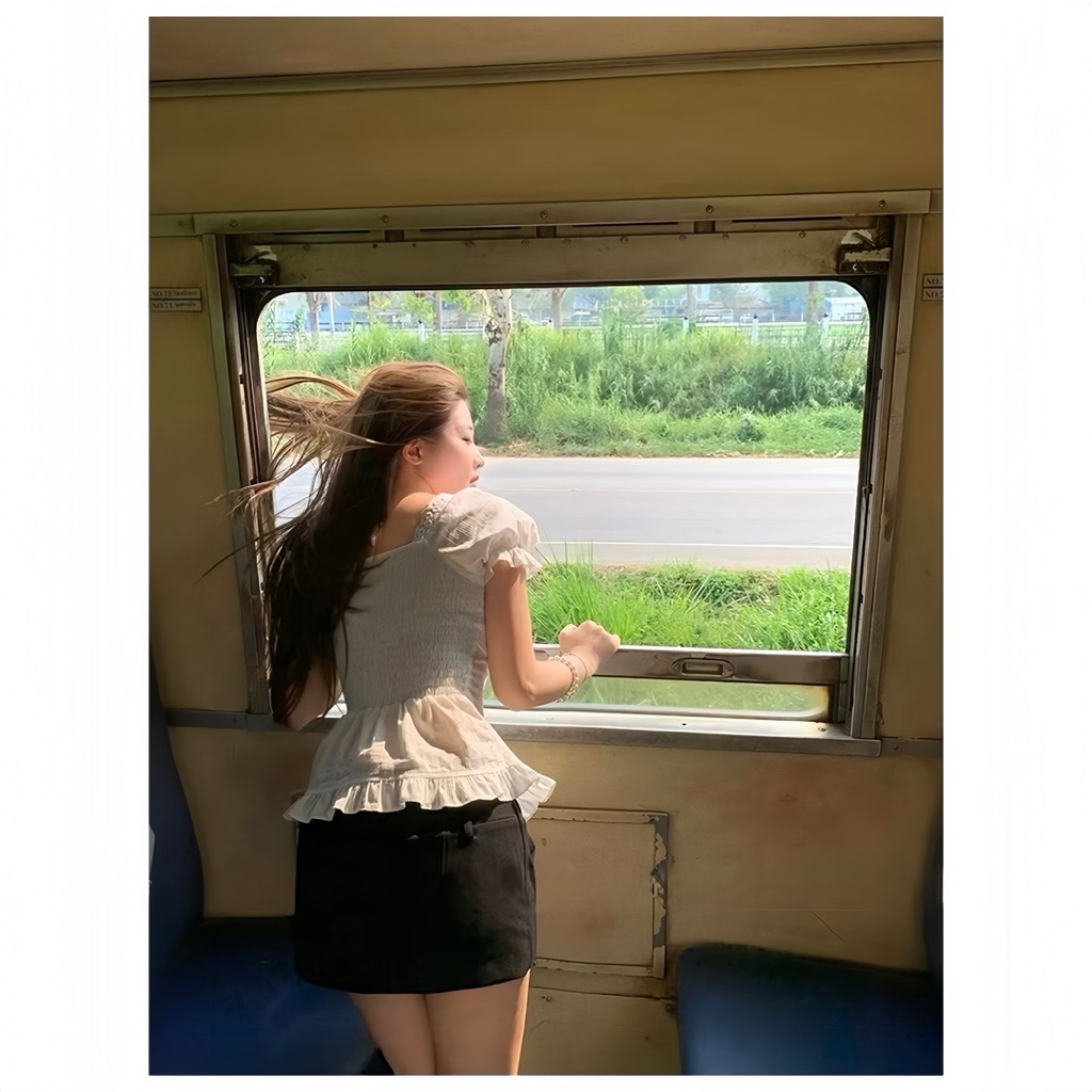 Áo Sơ Mi Xanh Than,Áo Kiểu Nữ Tôn Dáng Đi Chơi, Đi Học Dễ Phối Đồ Phong Cách Nhẹ Nhàng Nữ Tính- XM Minh Phúc | BigBuy360 - bigbuy360.vn