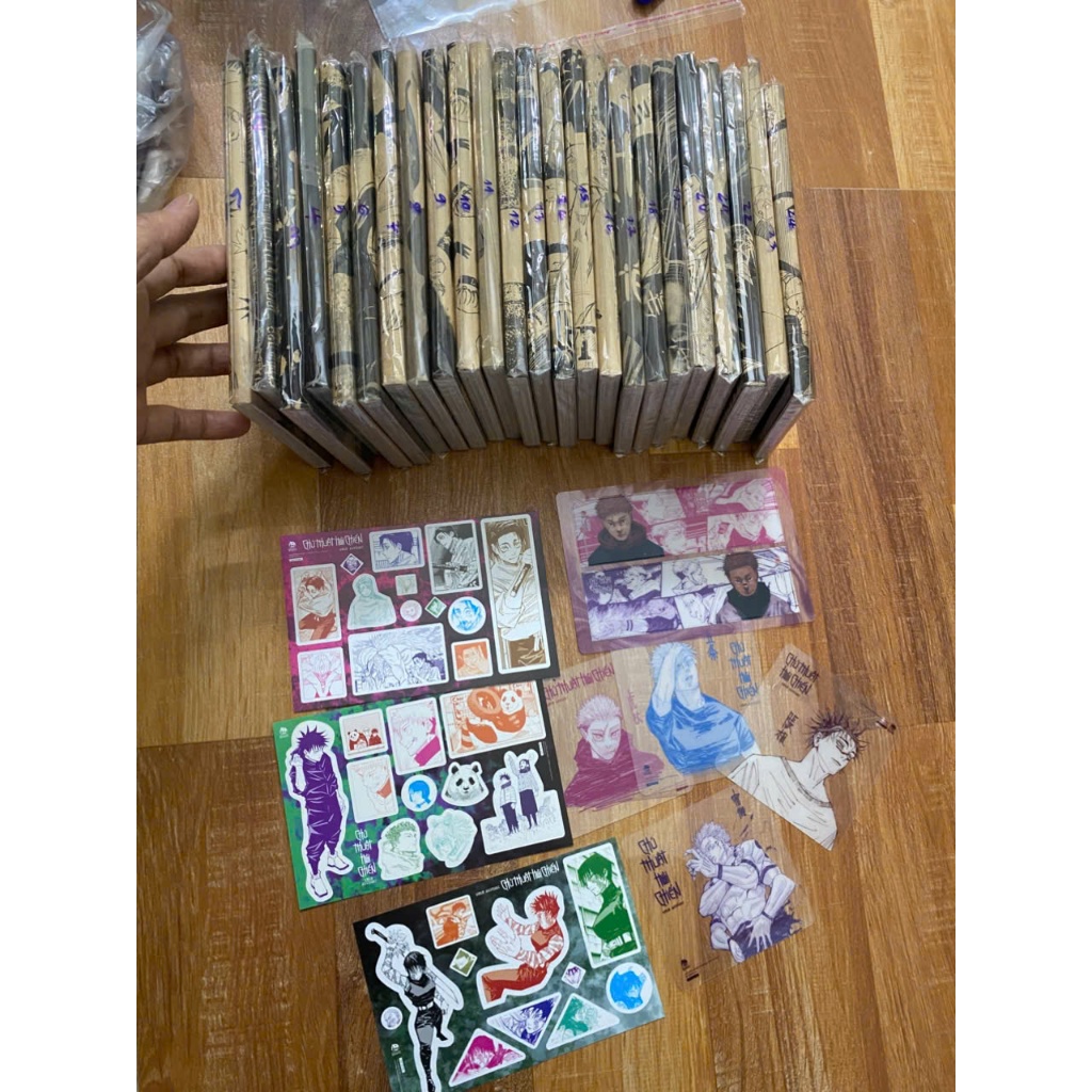 (+post) Bộ 24q vở tr.tr Chú thuật hồi chiến limited Tập 1-24 JJK Jujutsu Kaisen +poster