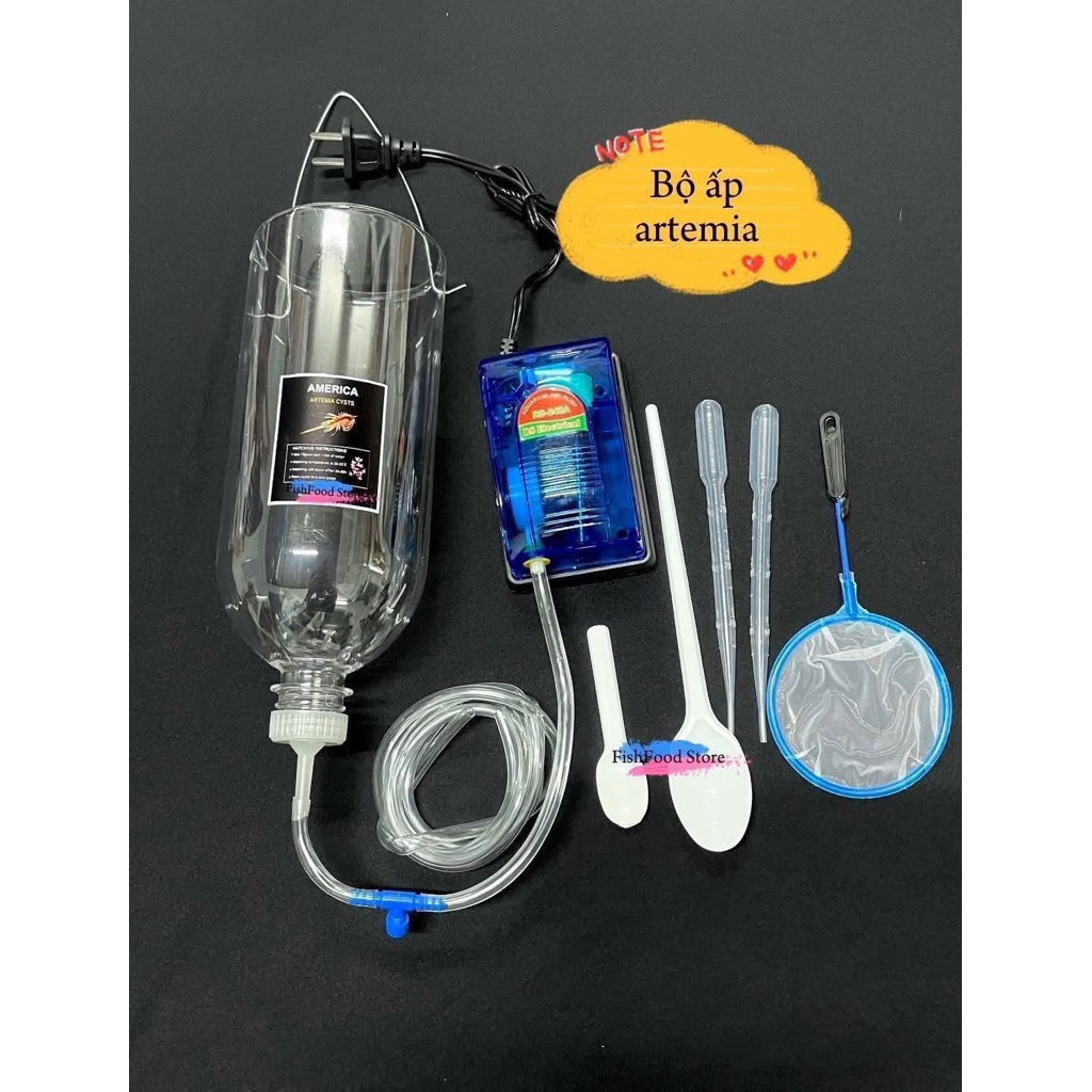 Bộ ấp Artemia - Bộ ấp trứng Artemia - Dụng cụ ấp Artemia Mỹ, Artemia Vĩnh Châu