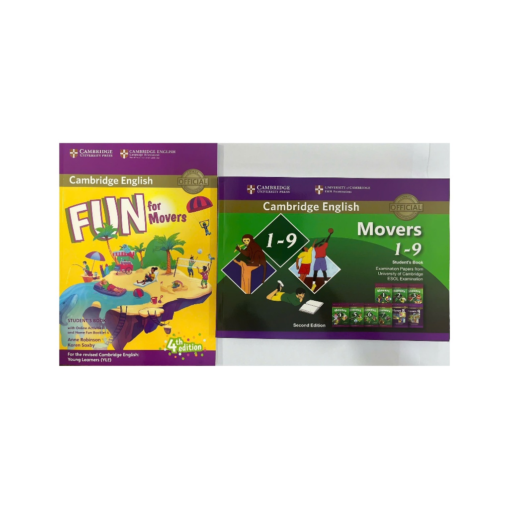 BỘ SÁCH FUN FOR MOVERS + MOVERS GỘP (1-9)
