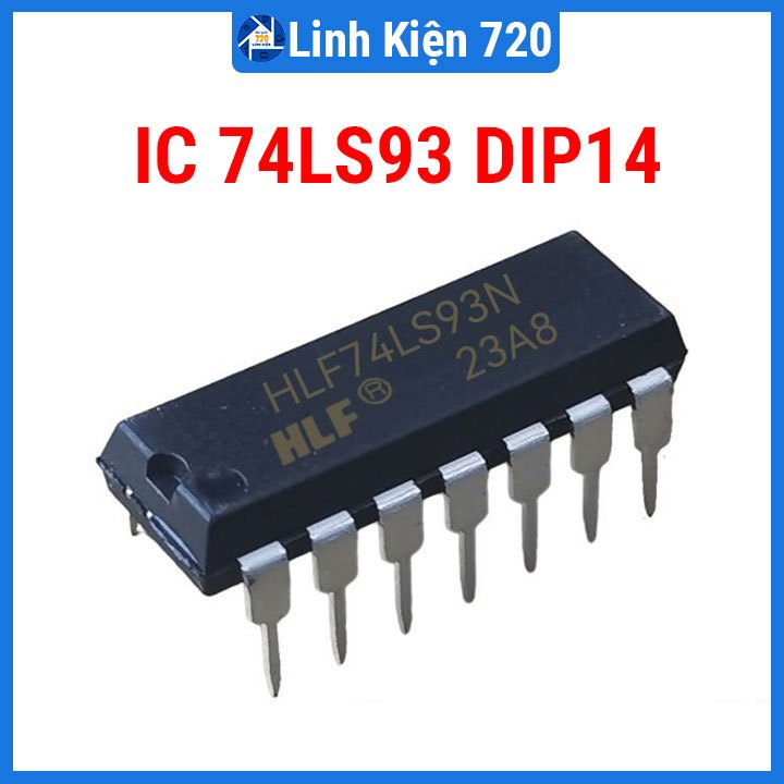 IC chức năng đếm nhị phân 74LS93 4-bit chân cắm DIP14