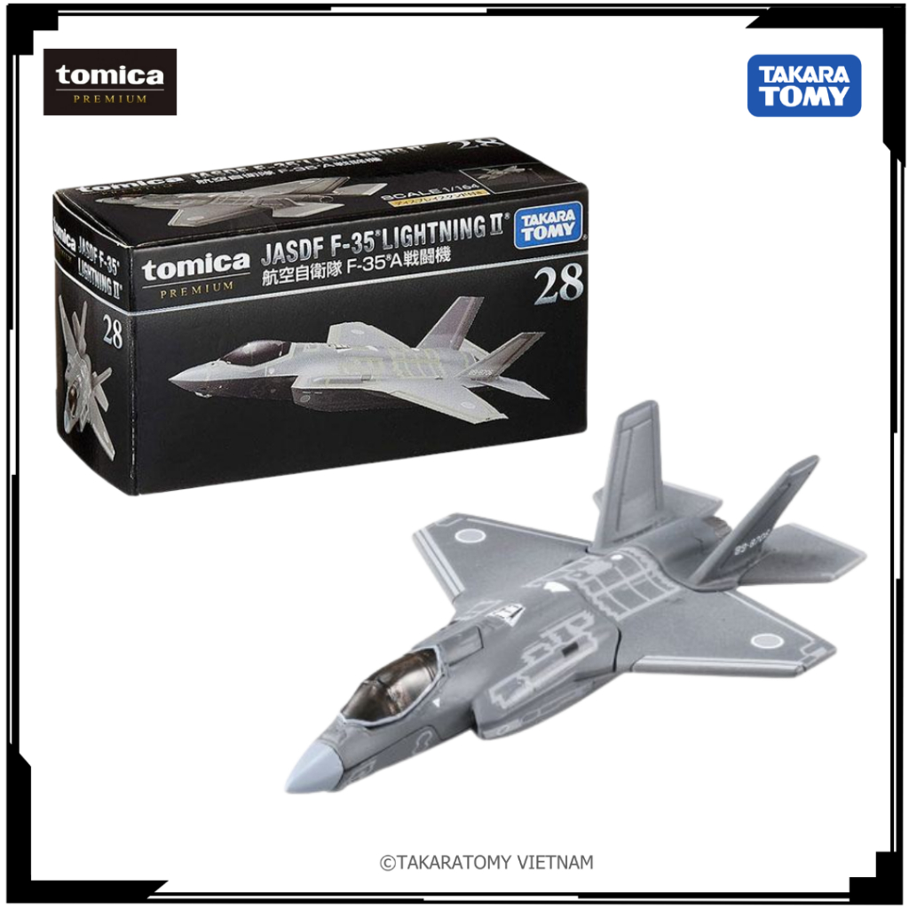 Mô hình Máy bay phản lực F35 Tomica Premium No.28 JASDF F-35 Lightning II Fullbox Chính Hãng TakaraT