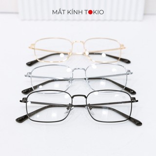 Gọng kính kim loại chữ nhật Thời Yến - Vương Hạc Đệ T132