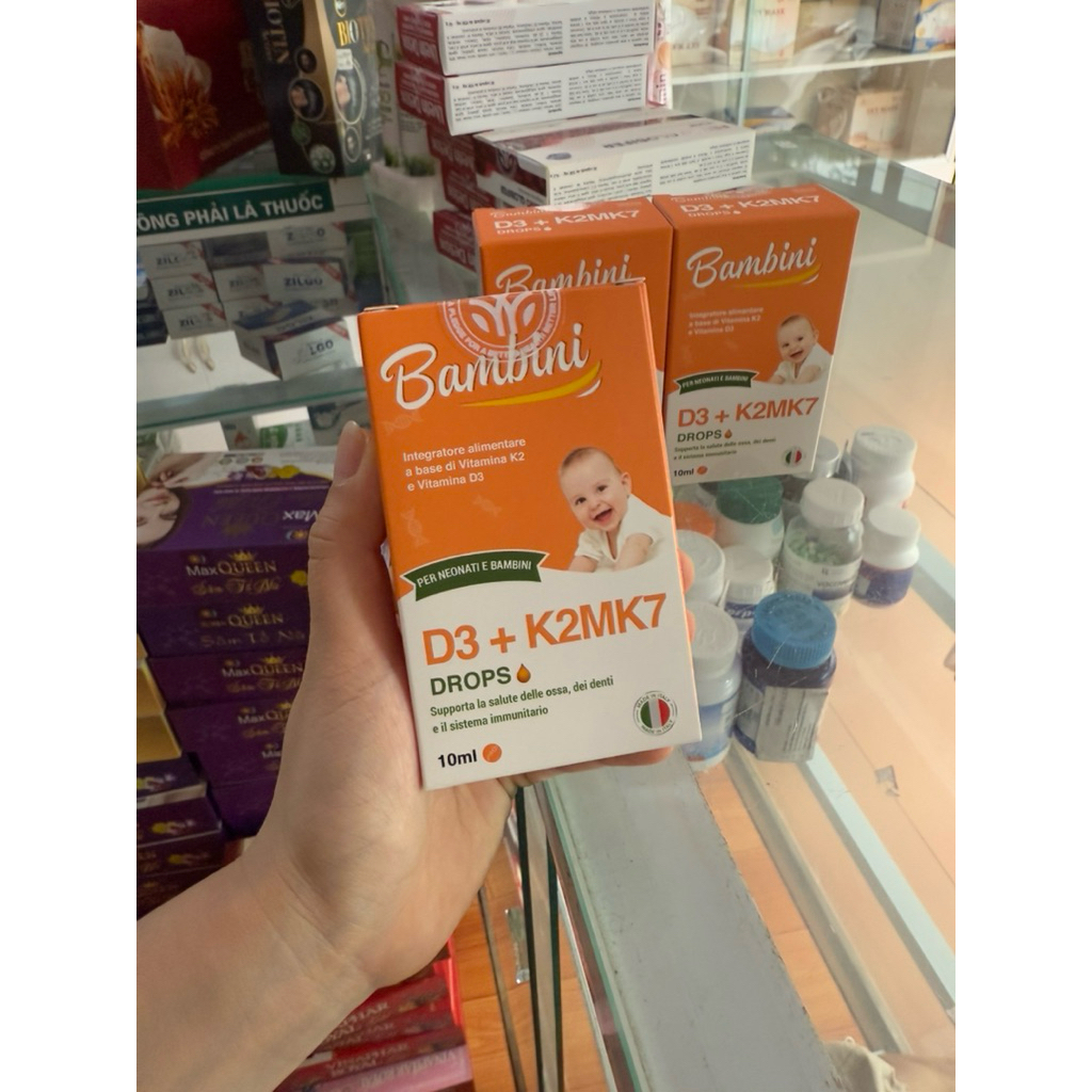 [Chính hãng] BAMBINI D3+K2MK7 DROPS Xương răng chắc khỏe, trẻ bớt còi xương
