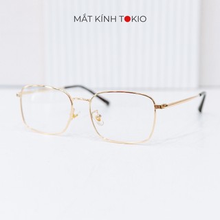 Gọng kính kim loại chữ nhật Thời Yến - Vương Hạc Đệ T132