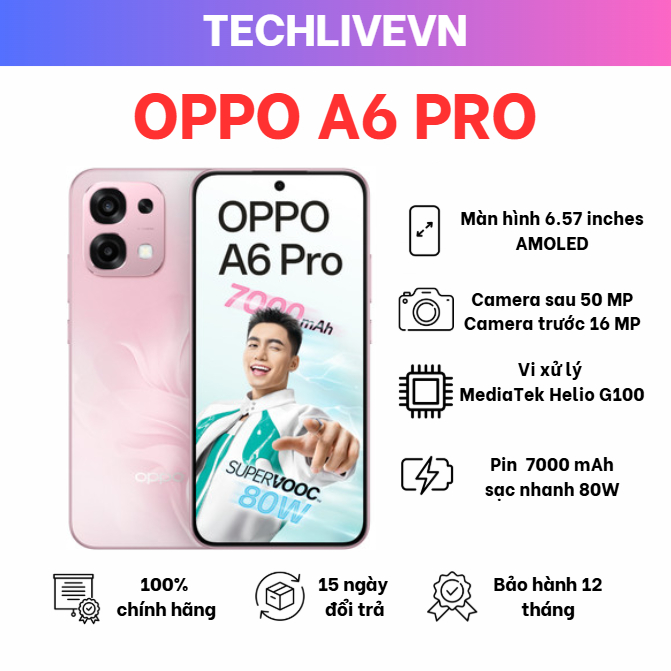 Điện Thoại Oppo A6 Pro 8GB/128GB - Hàng Chính Hãng