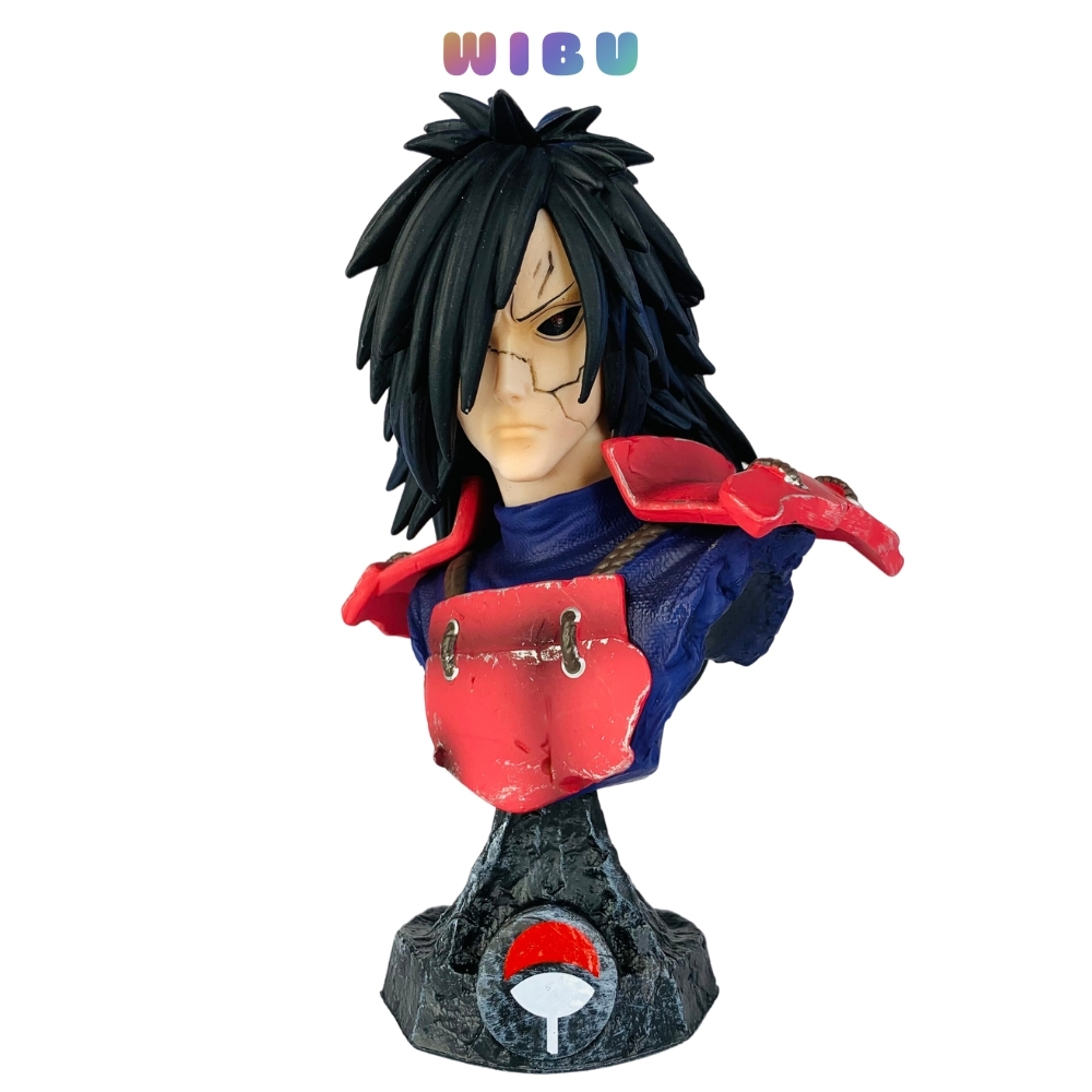 Mô hình Naruto Bán Thân Uchiha Madara - Cao 15cm - nặng 300gram - Figure Naruto - Có Hộp Màu