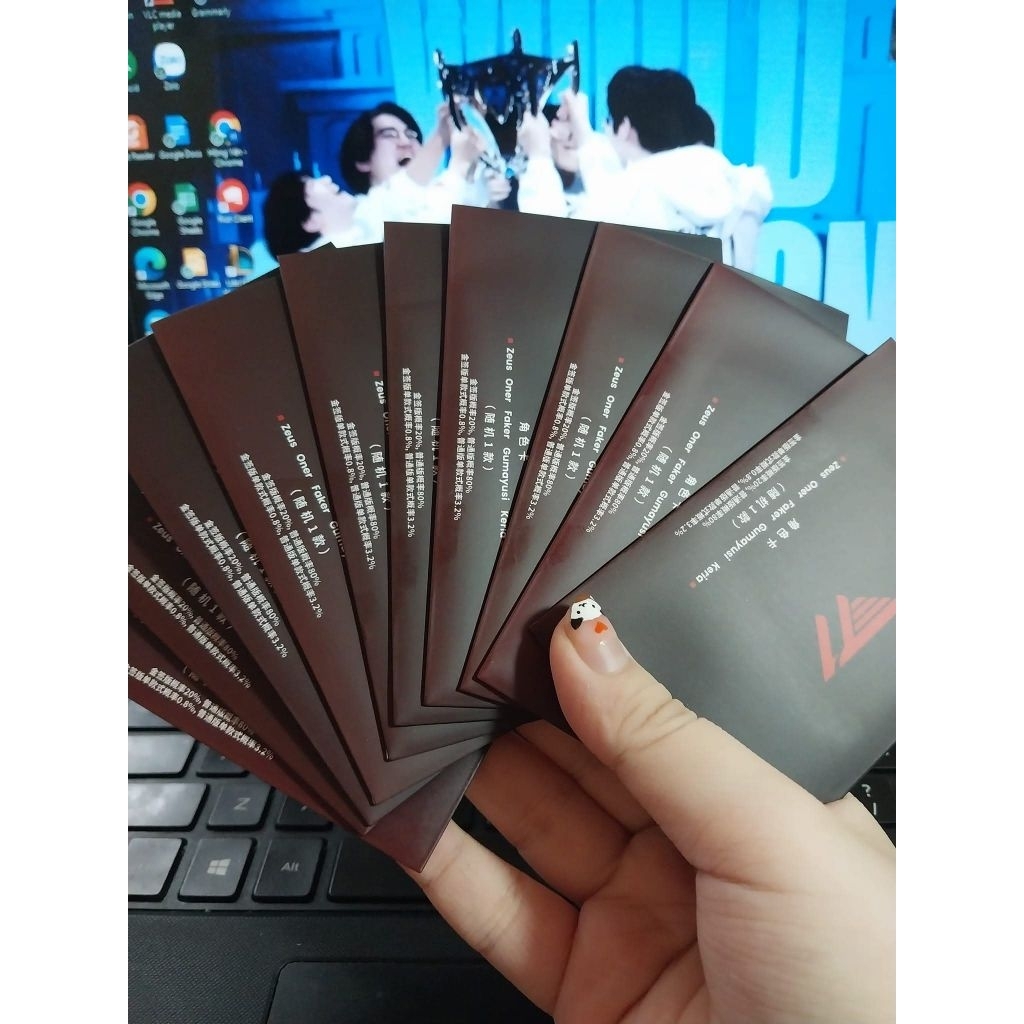 Random pack card T1 MSI 2024 Thành Đô ZOFGK Zeus Oner Faker Gumayusi Keria