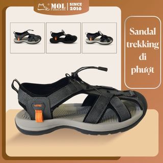 Sandal vento nv7606g bít mũi đế cao su quai rọ thời trang trekking lội suối đạp xe đi biển nam nữ