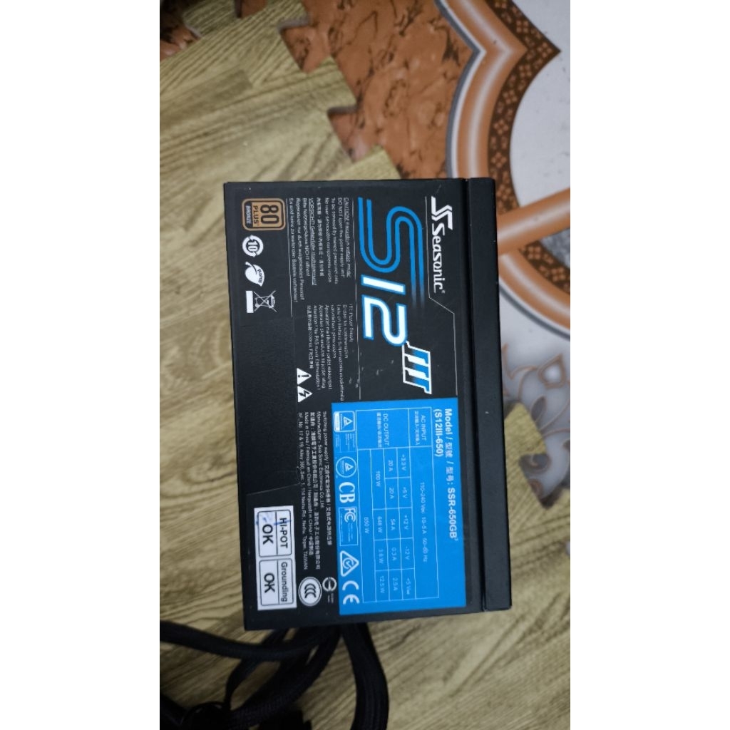 nguồn seasonic 650w 80 plus bronze