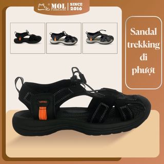 Sandal vento nv7606bb bít mũi đế cao su quai rọ thời trang trekking lội suối đạp xe đi biển nam nữ