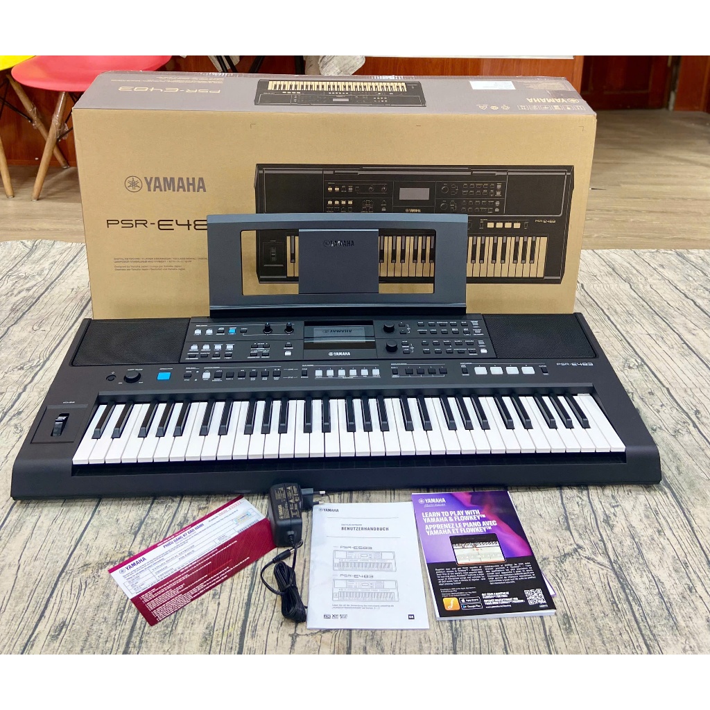 (CHÍNH HÃNG) Đàn organ Yamaha kèm adaptor model PSR-E483//E