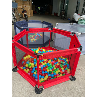 🎉𝑻𝒂̣̆𝒏𝒈 100 𝑩𝒐́𝒏𝒈🎉Quây bóng, nhà bóng hình vuông 1m25x1m25 có rổ+Quây lục-Khung inox -HÀNG CAO CẤP