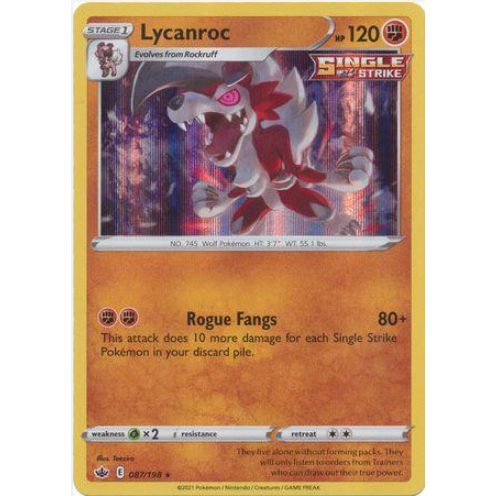 [Thẻ bài Pokemon TCG] Lycanroc - 087/198 - Holo Rare