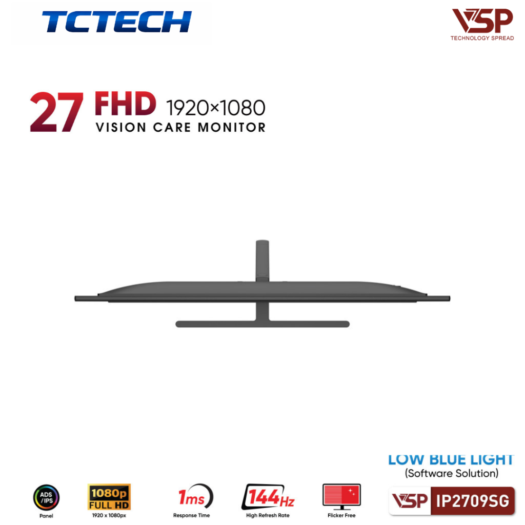 Màn Hình VSP IP2709SG (27inch / IPS / FHD / 144Hz / 1ms / FreeSync / Adaptive Sync / Black) C | BigBuy360 - bigbuy360.vn