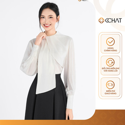 Áo Kiểu Nữ 𝐂𝐂𝐇𝐀𝐓 Dáng Suông Kiểu Munea Chất Liệu Cao Cấp 25ADD2002ST