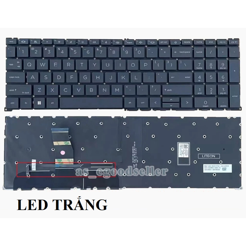 Bàn phím laptop H..;P ZBook Fury 16 G9 , Fury 16 G10 N19205- N19204 Keyboard US có led