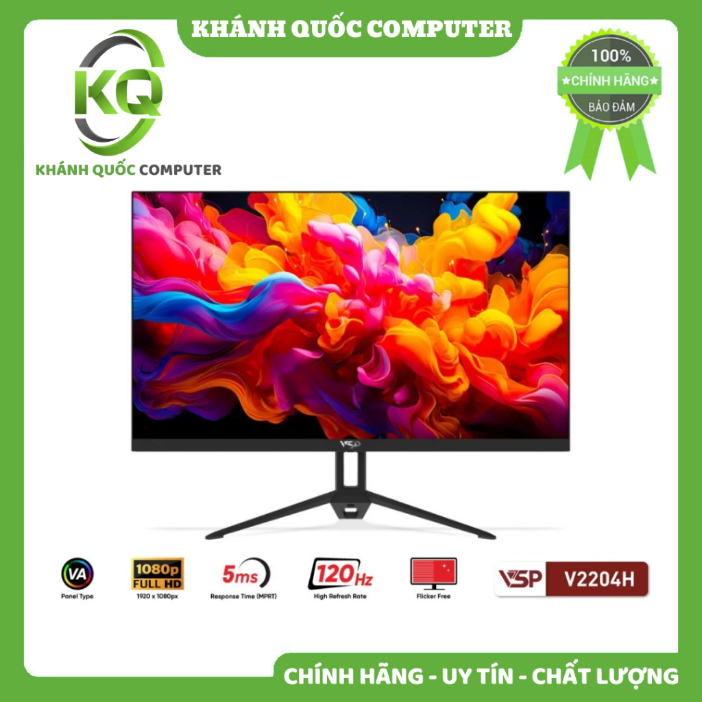 Màn hình Văn Phòng VSP V2204H | 22 inch, FHD, 120Hz, VA - Chính hãng phân phối
