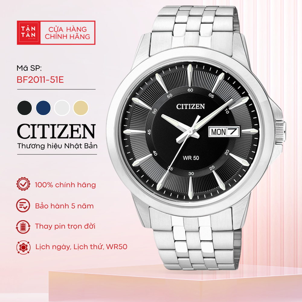 Đồng Hồ Nam Citizen BF2011-51E Quartz 41mm - Đồng Hồ Tân Tân