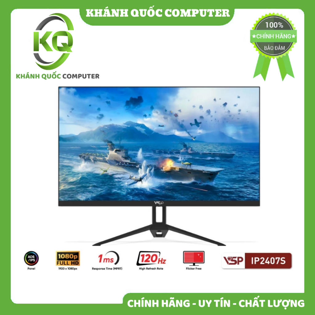 Màn hình VSP IP2407S (24inch / IPS / FHD / 120Hz / 1ms) - Chính hãng phân phối