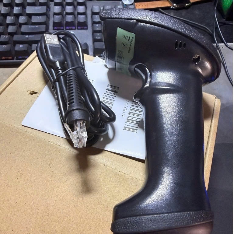 máy quét mã quạch Handhe1d 1D Barcode Scanner quét cực nhanh nhạy( mới 100% thanh lý )