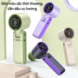 Quạt Cầm Tay Gấp Gọn T15S | 100 Cấp Gió, Màn Hình LED, Làm Mát 16°C, Dễ Mang Theo