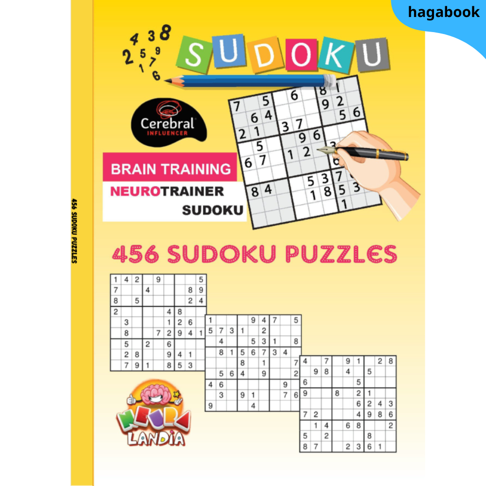 Sách - 456 Sudoku Puzzles - Sách tư duy Neurotrainer - Bản in laser có đáp án