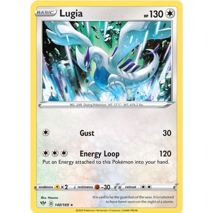 [Thẻ bài Pokemon TCG] Lugia - 140/189 - Rare