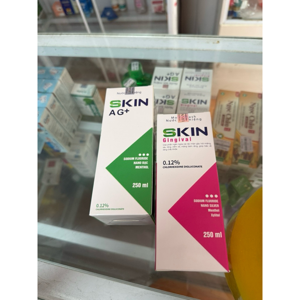 Nước súc miệng Skin Ag+ / Skin Gingival 0.12% chlorhexidine (Lọ 250ml)