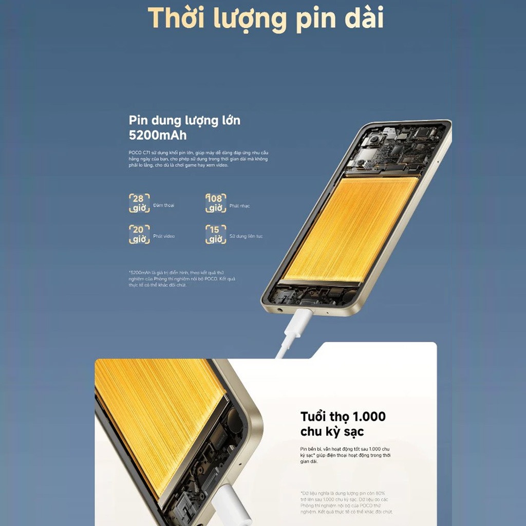 Điện thoại XIAOMI POCO C71 3GB 64GB | Bộ Vi Xử Lý Tám Nhân Mạnh Mẽ | Màn Hình 6.88” Sống Động | Camera Kép AI 32MP | BigBuy360 - bigbuy360.vn