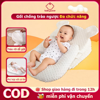 Gối chống trào ngược cho bé Gối ngủ cho bé Gối chống ngạt thở nâng cấp mới 3 cấp độ điều chỉnh, giảm nôn trớ hiệu quả
