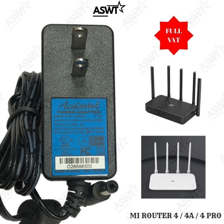 Adapter nguồn bộ phát wifi Xiaomi 4 / 4a / 4 pro 12v, Adapter Mi Router 4 / 4a / 4 pro 12V 2A T521- 