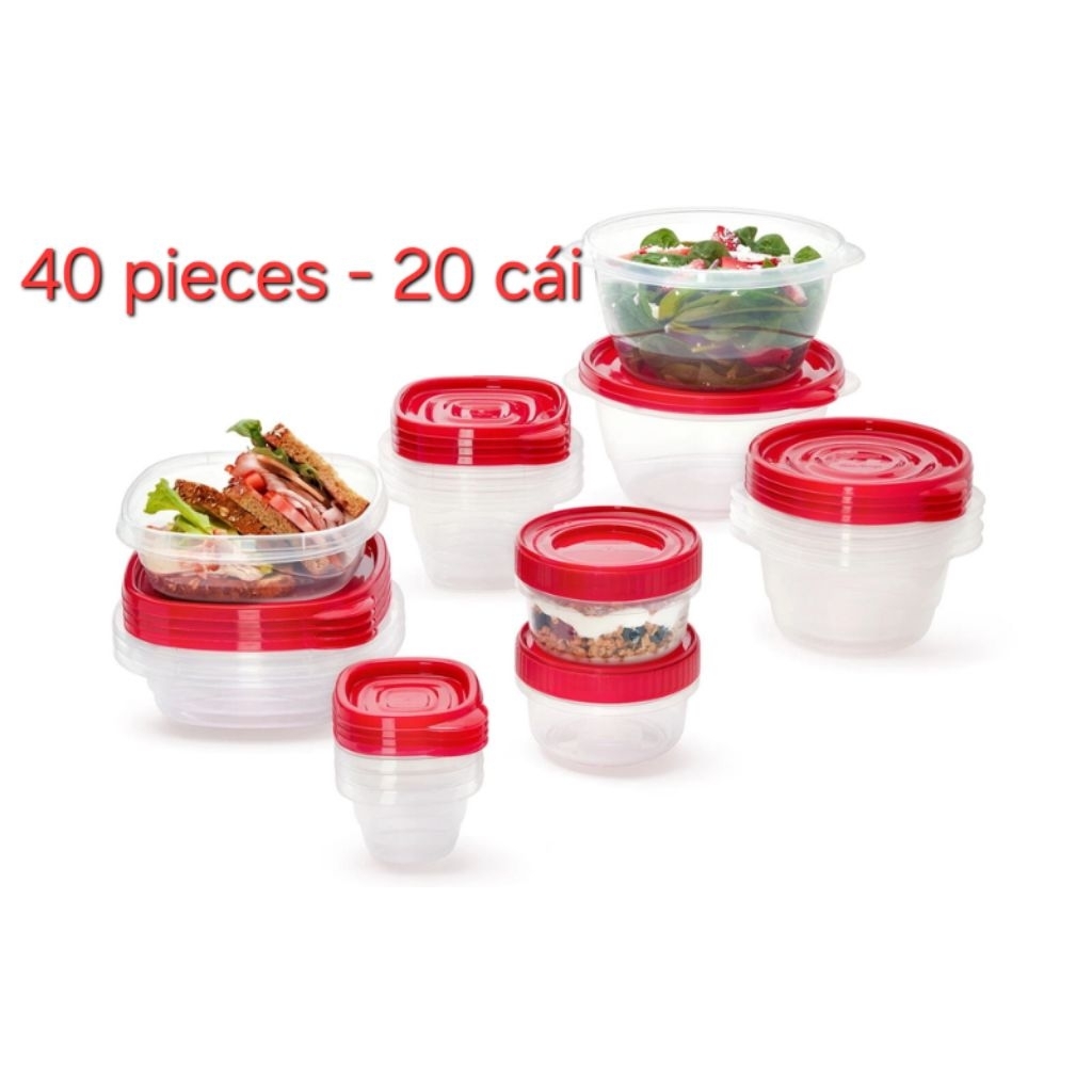 Hàng Mỹ - Set hộp nhựa đựng thực phẩm Rubbermaid
