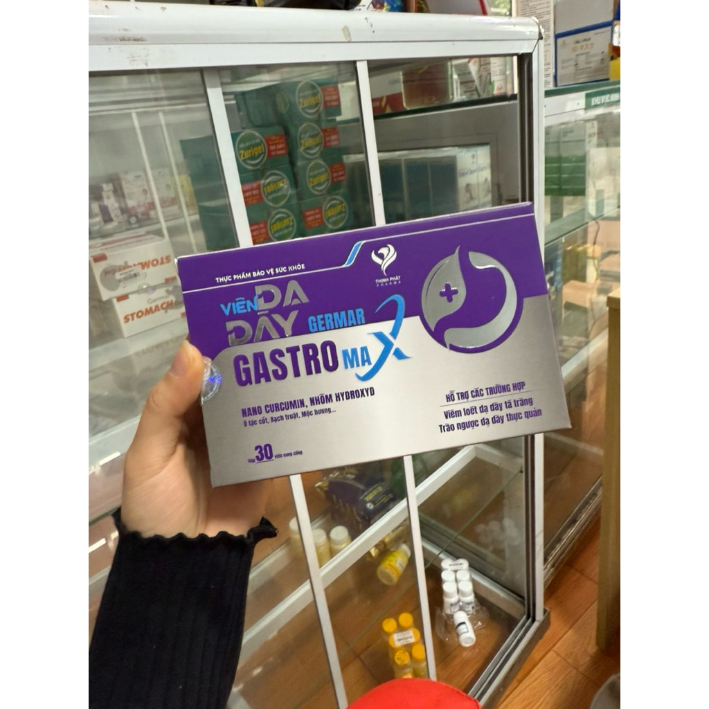 Viên dạ dày Gastro Max bảo vệ niêm mạc dạ dày, giảm viêm loét (hộp 30 viên)