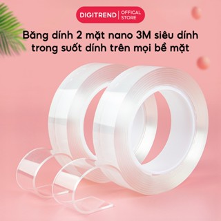 Băng Dính 2 Mặt Nano 3M Siêu Dính Trong Suốt Băng Keo Dán Tường Chống Nước Dính Trên Mọi Bề Mặt