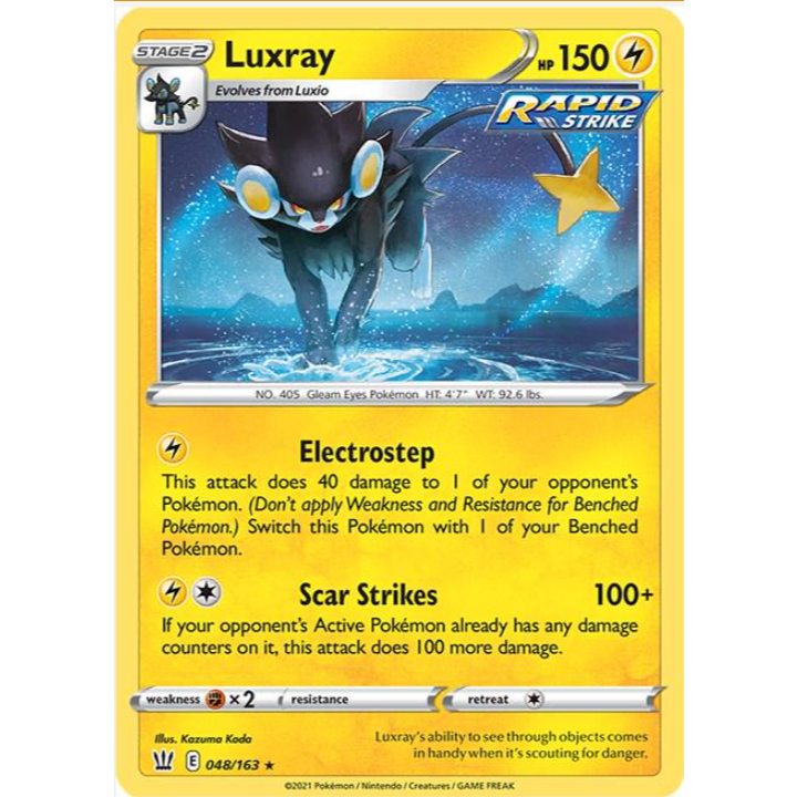 [Thẻ bài Pokemon TCG] Luxray - 048/163 - Holo Rare
