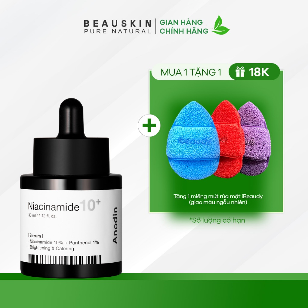 Serum làm trắng và thu nhỏ lỗ chân lông Anodin Niacinamide 10 Plus
