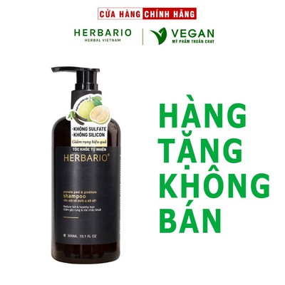 MEMBERGIFT [Hàng tặng không bán] - Dầu gội vỏ bưởi và bồ kết HERBARIO 300ml