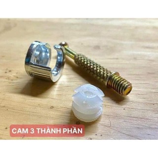 Ốc cam bộ 3 chi tiết, cam 2 thành phần ( 100 bộ)